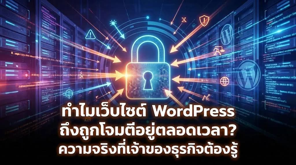 ทำไมเว็บไซต์ WordPress ถึงถูกโจมตีอยู่ตลอดเวลา? ความจริงที่เจ้าของธุรกิจต้องรู้
