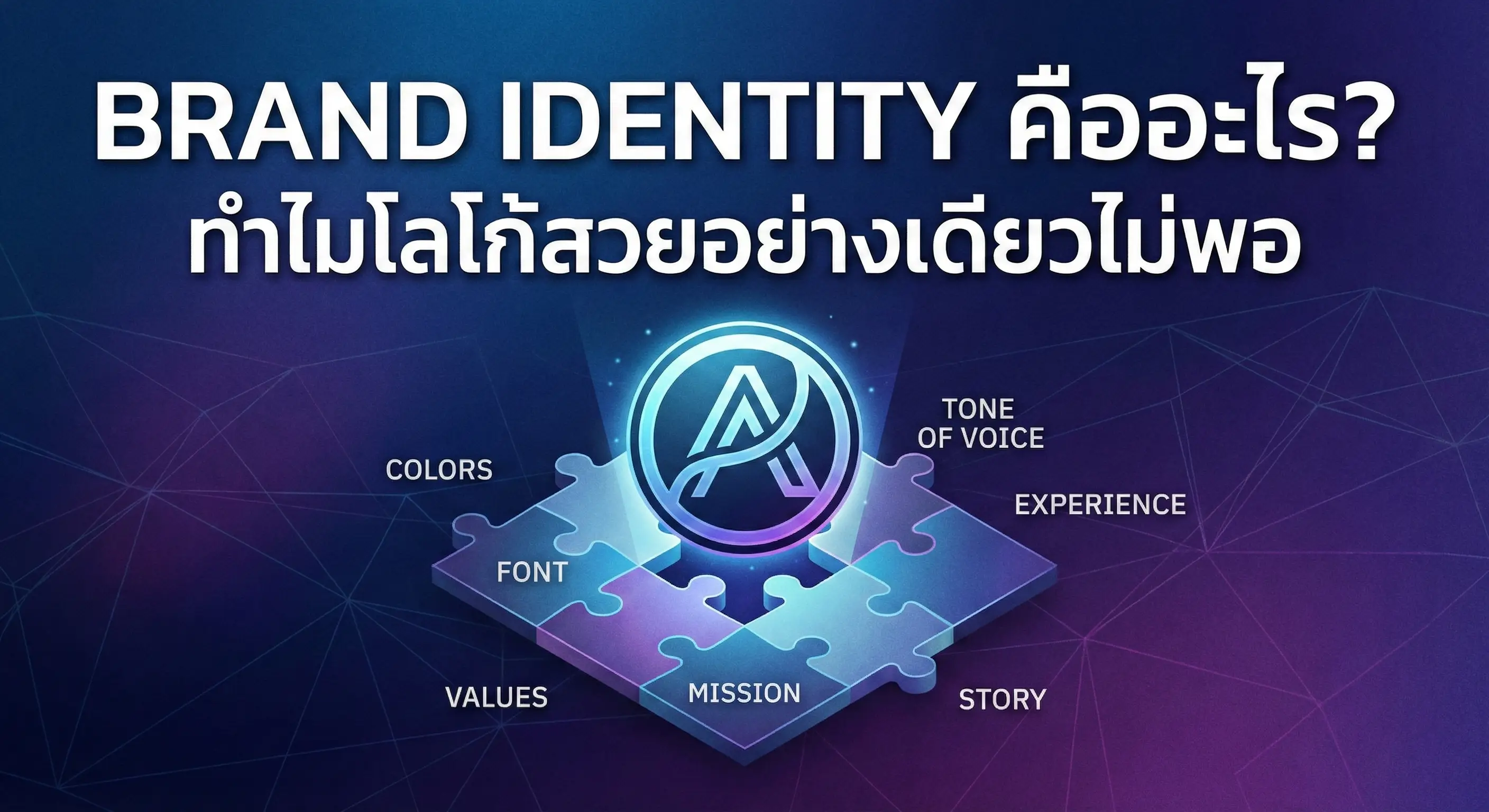 Brand Identity คืออะไร? ทำไมโลโก้สวยอย่างเดียวไม่พอ